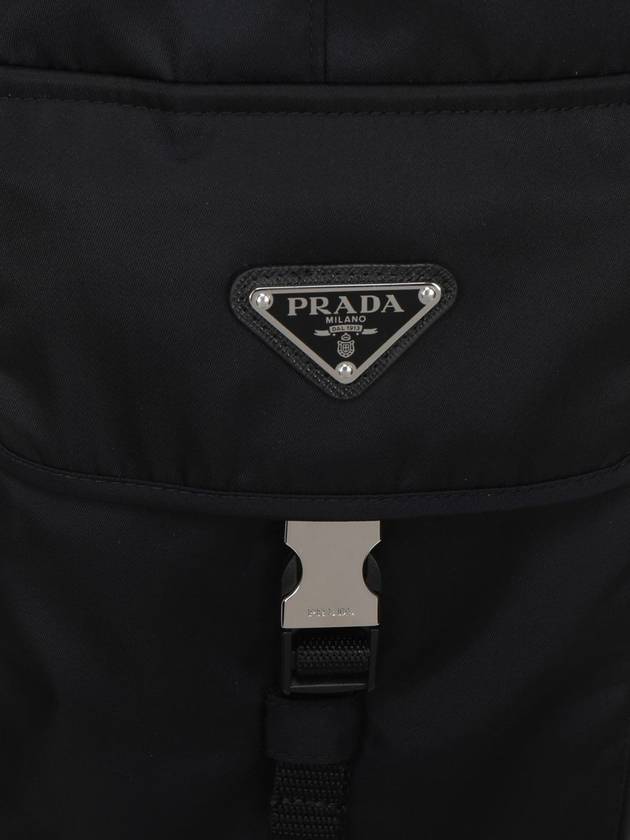 Re-Nylon Buckle Strap Pocket Track Pants Black - PRADA - BALAAN 4