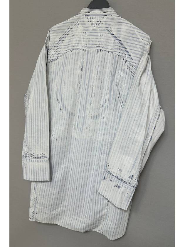 Logo Stripe Shirt One Piece - PRADA - BALAAN 5