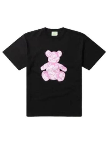 Aries Taped Teddy Tee Black - ARIES - BALAAN 1