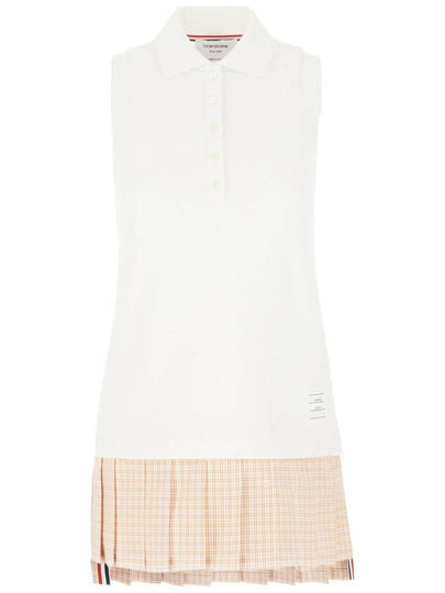 pleated panel polo dress FJD107A00050 - THOM BROWNE - BALAAN 2