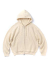 Two-way hooded zip-up knitcream - INDUST - BALAAN 2