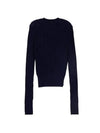 Cable Knit Top Navy - AMI - BALAAN 3