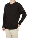 Lens Wappen Compact Cotton Knit Top Black - CP COMPANY - BALAAN 6