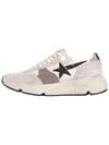 Glitter Star Patch Suede Low Top Sneakers Beige - GOLDEN GOOSE - BALAAN 4