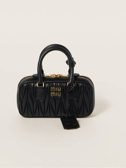 Arcadie Matelassé Mini Nappa Leather Cross Bag - MIU MIU - BALAAN 2