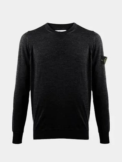 Light Wool Crewneck Knit Top Dark Grey - STONE ISLAND - BALAAN 2