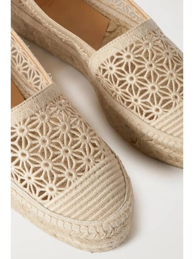 women's lace espadrilles beige - CASTANER - BALAAN.