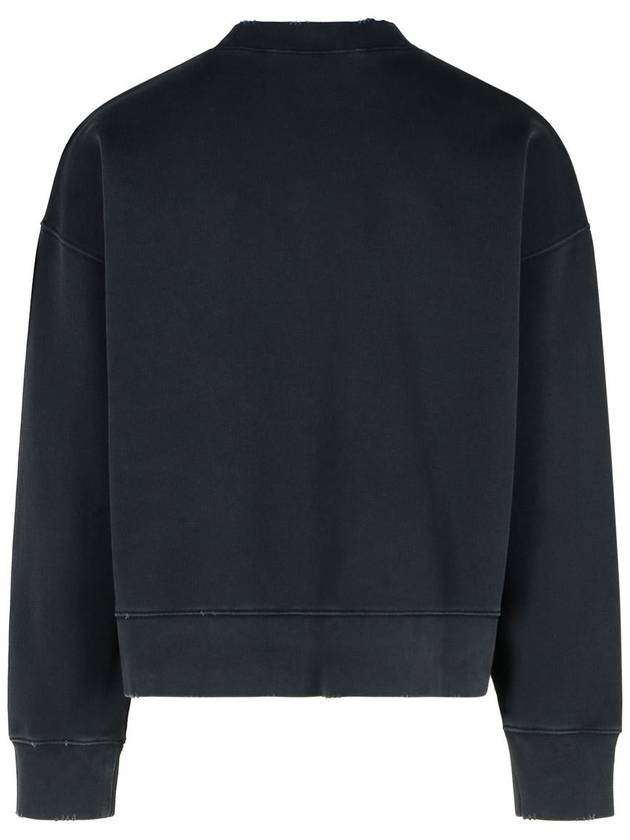 Palm Angels 'Crossroads' Black Cotton Sweatshirt - PALM ANGELS - BALAAN 3