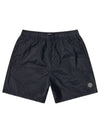 Men's Logo Patch Nylon Swim Shorts Navy - STONE ISLAND - BALAAN 3