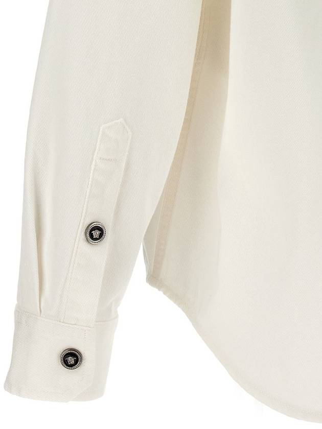 Long Sleeve Shirt 1013887 1A100321D110 White - VERSACE - BALAAN 5