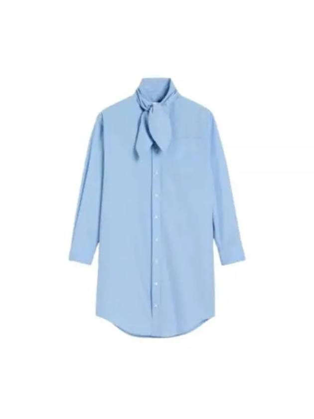 Scarf Collar Shirt Dress FDR104 CO0063 484 - AMI - BALAAN 2