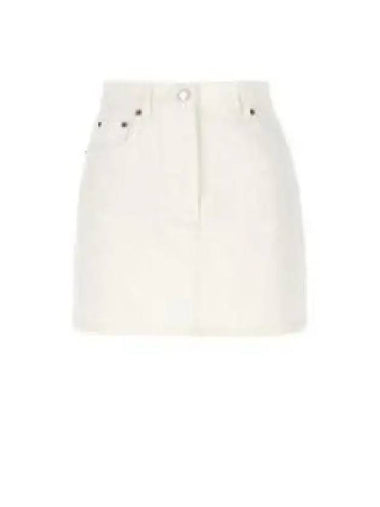 24 GFD177 S OOO 14LW F01CD Denim Mini Skirt 1229543 - PRADA - BALAAN 1