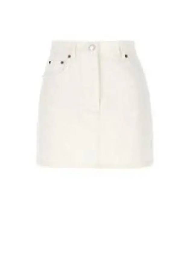 24 GFD177 S OOO 14LW F01CD Denim Mini Skirt 1229543 - PRADA - BALAAN 1