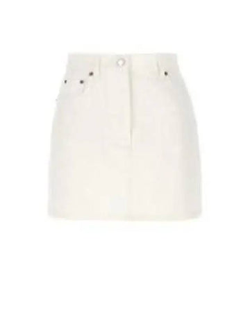 24 GFD177 S OOO 14LW F01CD Denim Mini Skirt 1229543 - PRADA - BALAAN 1