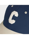 C Initial Ball Cap Navy Beige - CELINE - BALAAN 5