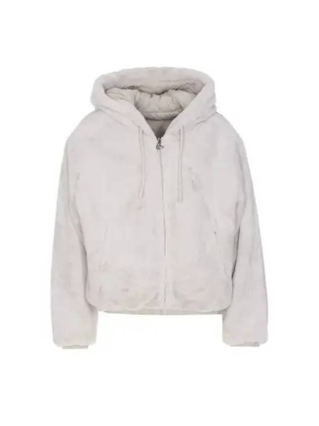 Women's Reversible Quilted Eaton Fur Jacket White - MOOSE KNUCKLES - BALAAN 2