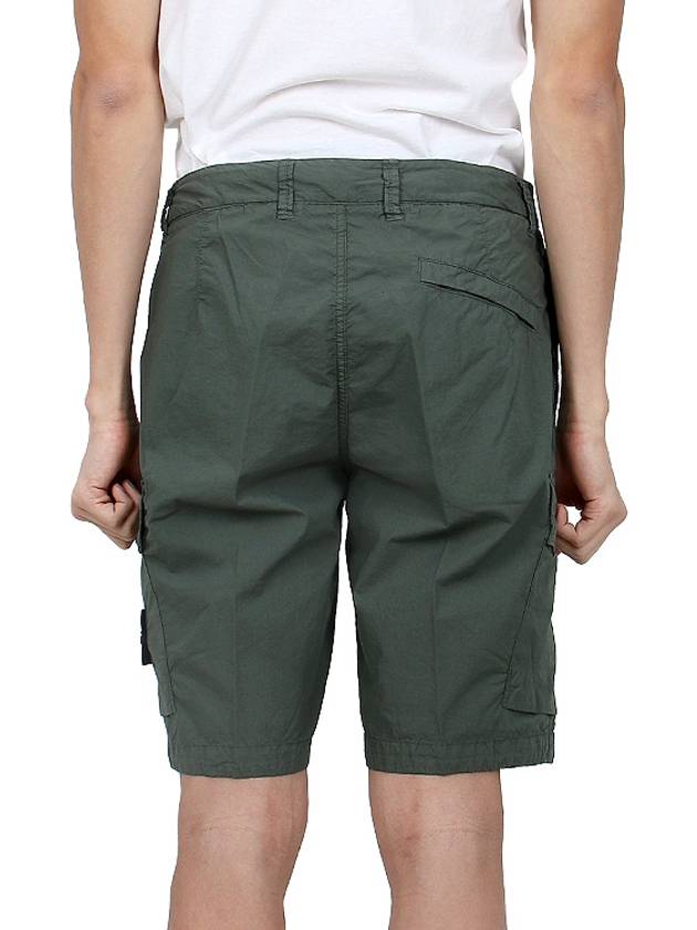 Light Stretch Cotton Bermuda Shorts Dark Green - STONE ISLAND - BALAAN 6