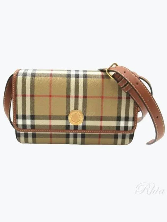 Hampshire Check Cross Bag Archive Beige - BURBERRY - BALAAN 2