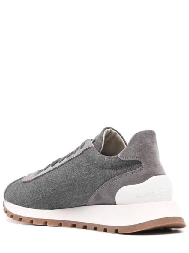 Runner low top sneakers gray - BRUNELLO CUCINELLI - BALAAN 4