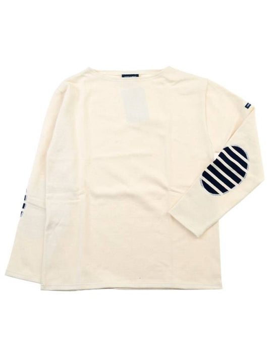 Merid Mode Elbow Patch Long Sleeve T-Shirt Ivory - SAINT JAMES - BALAAN 2