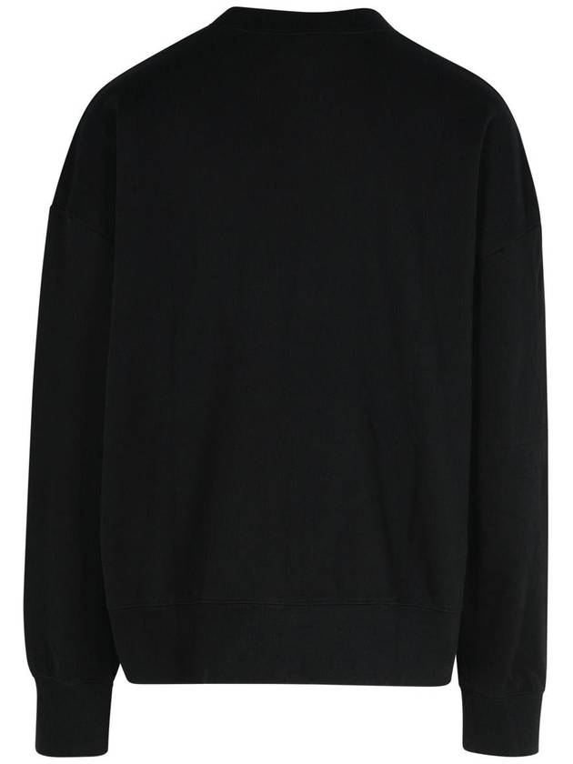 Palm Angels Black Cotton Sweatshirt - PALM ANGELS - BALAAN 3