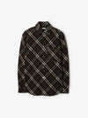 Check Wool Long Sleeve Shirt Snug - BURBERRY - BALAAN 2