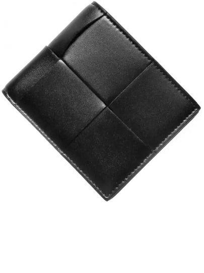 Maxi Intrecciato Coinpurse Half Wallet Black - BOTTEGA VENETA - BALAAN 2