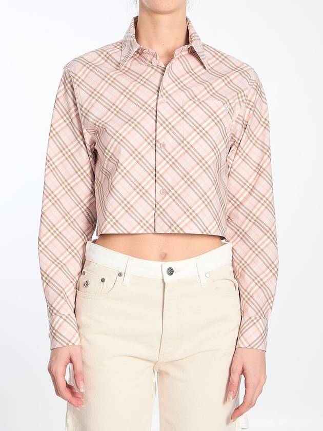 Cropped Check shirt - BURBERRY - BALAAN 1