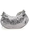 Women's Le Cagole XS Chain Metal Shoulder Bag Silver - BALENCIAGA - BALAAN 4