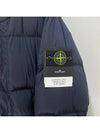 Men's Wappen Patch Crinkle Wraps Long Padding Navy - STONE ISLAND - BALAAN 5