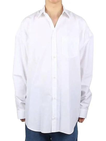 Cocoon Long Sleeve Shirt White - BALENCIAGA - BALAAN 2