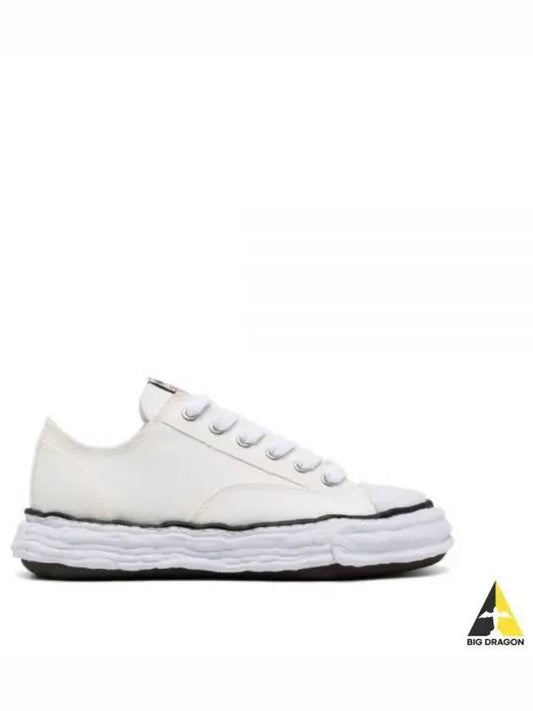 A11FW702 white Peterson OG sole canvas low top sneakers - MIHARA YASUHIRO - BALAAN 1