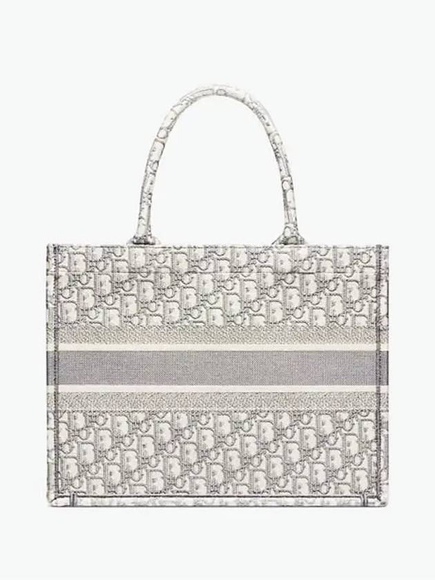 Oblique Medium Book Tote Bag Ecru Grey - DIOR - BALAAN 4