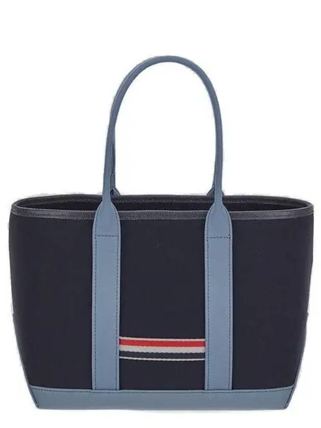 RWB Striped Canvas Small Tote Bag Navy - THOM BROWNE - BALAAN 2