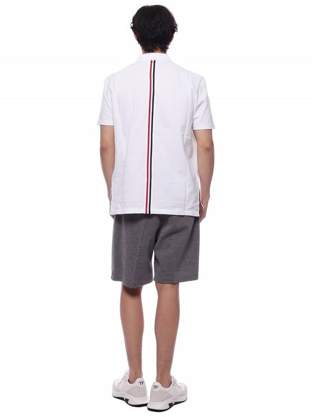 Logo Patch Midi Shorts Grey - THOM BROWNE - BALAAN 6