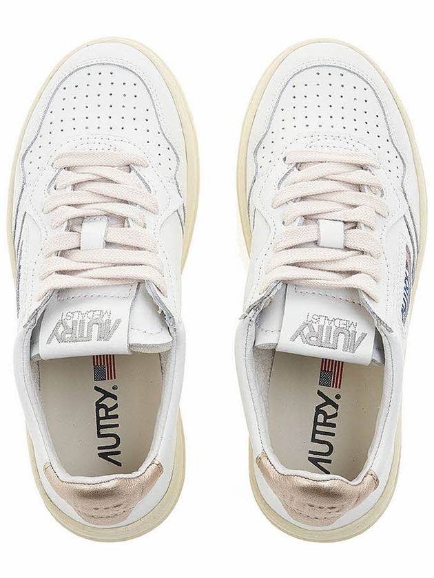 Medalist Goatskin Low Top Sneakers Gold White - AUTRY - BALAAN 7