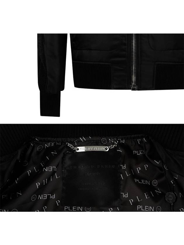 Logo Bomber Jacket Black - PHILIPP PLEIN - BALAAN 7