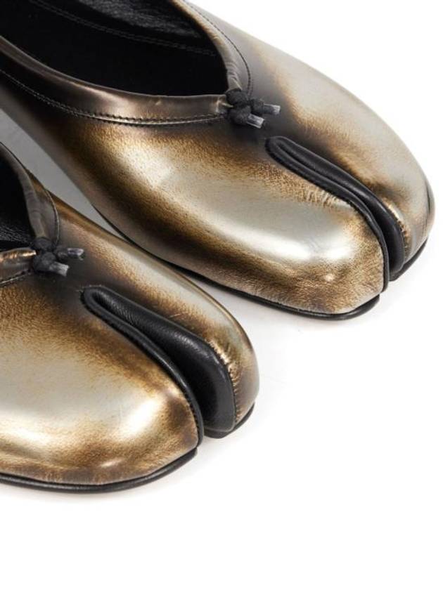 Tabi Leather Ballerina Flats Brown - MAISON MARGIELA - BALAAN 3