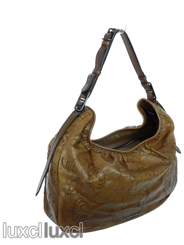 Vintage floral leather hobo shoulder bag - BURBERRY - BALAAN 6