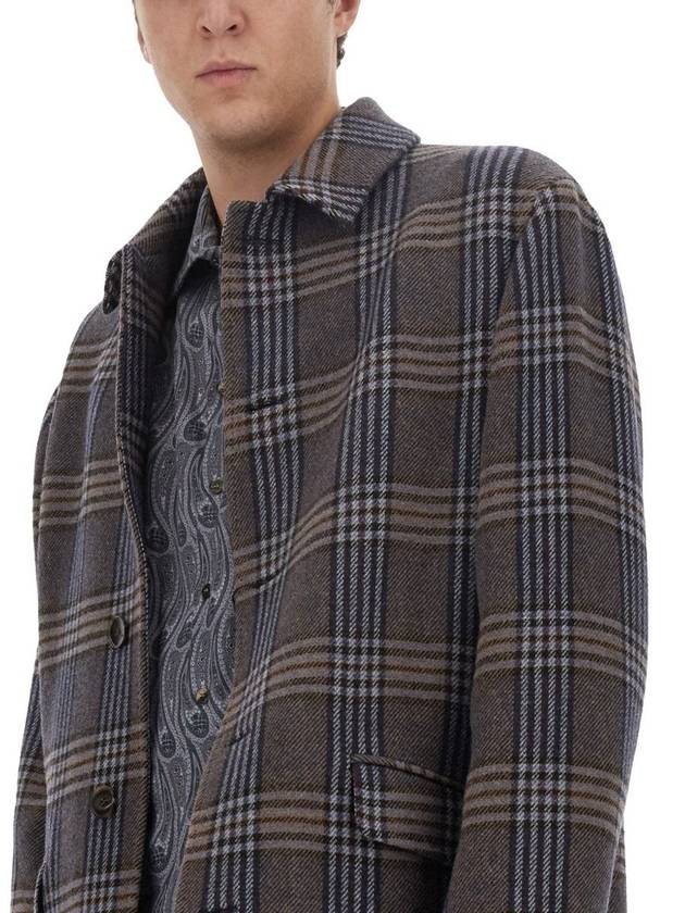 Tartan Coat 1C502 00180200 B0010742611 - ETRO - BALAAN 5