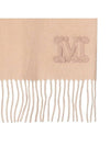 Wsdalia Embroidered Logo Cashmere Scarf Pink - MAX MARA - BALAAN 4