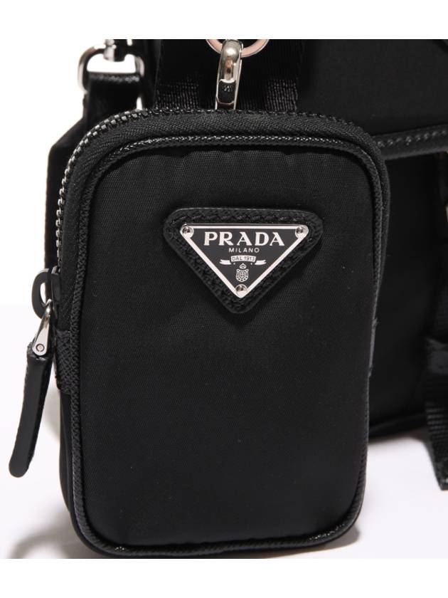 Re-Nylon Saffiano Mini Cross Bag Black - PRADA - BALAAN 5