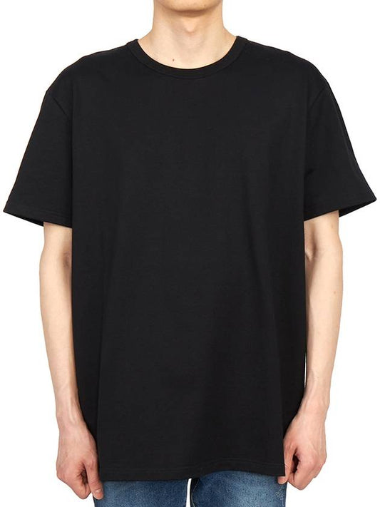 Back Graffiti Logo Short Sleeve T-Shirt Black - ALEXANDER MCQUEEN - BALAAN 2