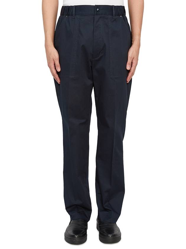 Gabardine Straight Pants Navy - MONCLER - BALAAN 2