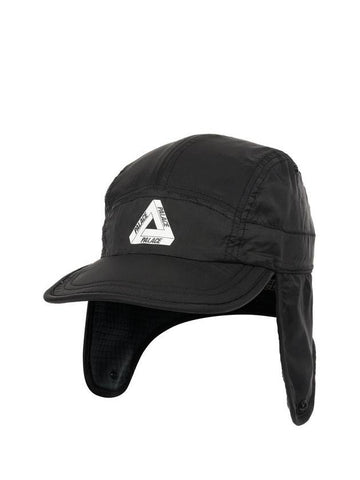 Grid Fleece Reversible Earflap Hat Black - PALACE - BALAAN 1