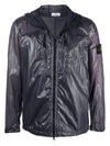 Wappen Lucido Hooded Jacket Purple - STONE ISLAND - BALAAN.