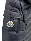 Body Bady Short Down Jacket Padded Night Blue - MONCLER - BALAAN.