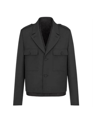 Oblique Detachable Jacket Grey - DIOR - BALAAN 1