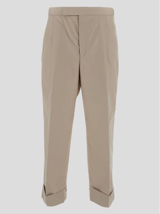 Typewriter Fit 5 Slacks Beige - THOM BROWNE - BALAAN 4