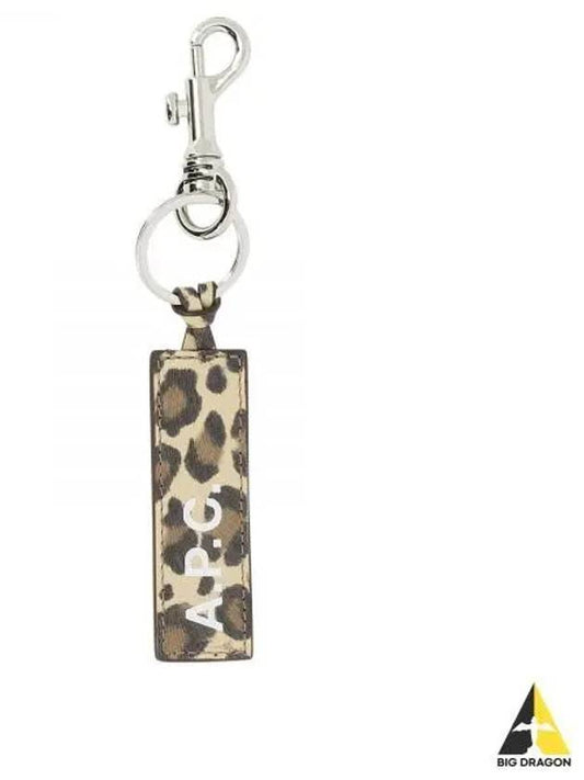 Logo Leopard Print Leather Key Holder - A.P.C. - BALAAN 2